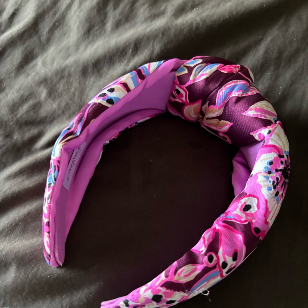 Lilly Pulitzer Pink & Purple Floral Padded Headband